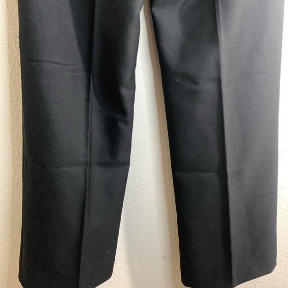 Banana Republic Lido Wide Leg Italian Wool Pant Black women’s Sz 14 Tall work - Picture 8 of 14